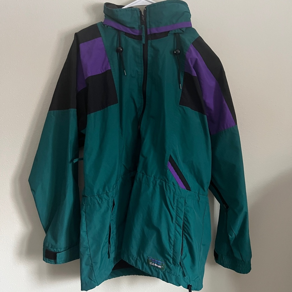 VINTAGE LLBEAN jacket - purple / teal